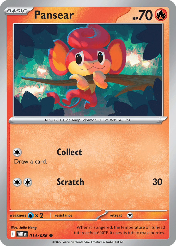 Pansear Pokémon card