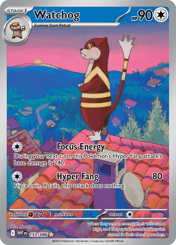 Watchog Pokémon card