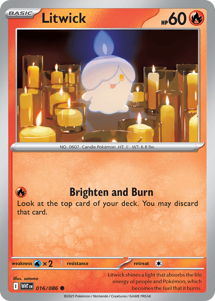 Litwick Pokémon card