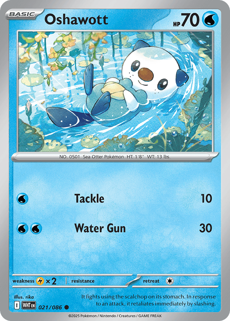 Oshawott Pokémon card