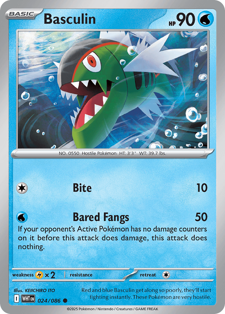 Basculin Pokémon card
