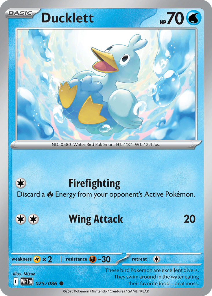 Ducklett Pokémon card