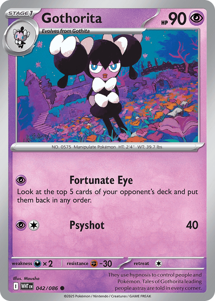 Gothorita Pokémon card