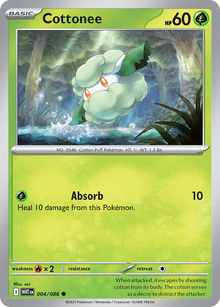 Cottonee Pokémon card