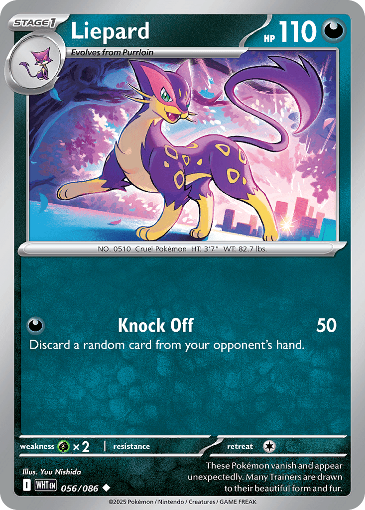 Liepard Pokémon card