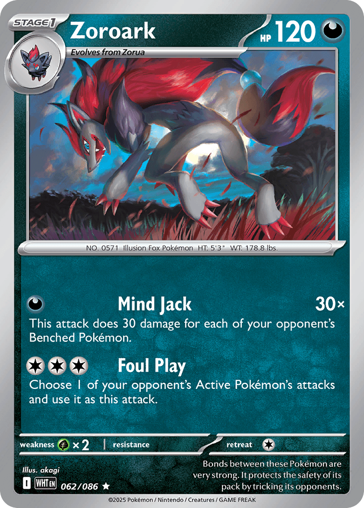 Zoroark Pokémon card