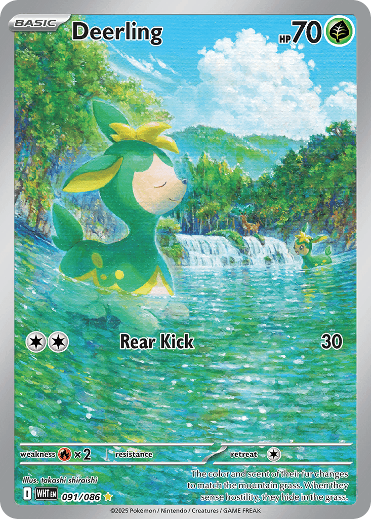 Deerling Pokémon card