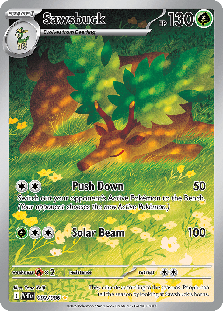 Sawsbuck Pokémon card