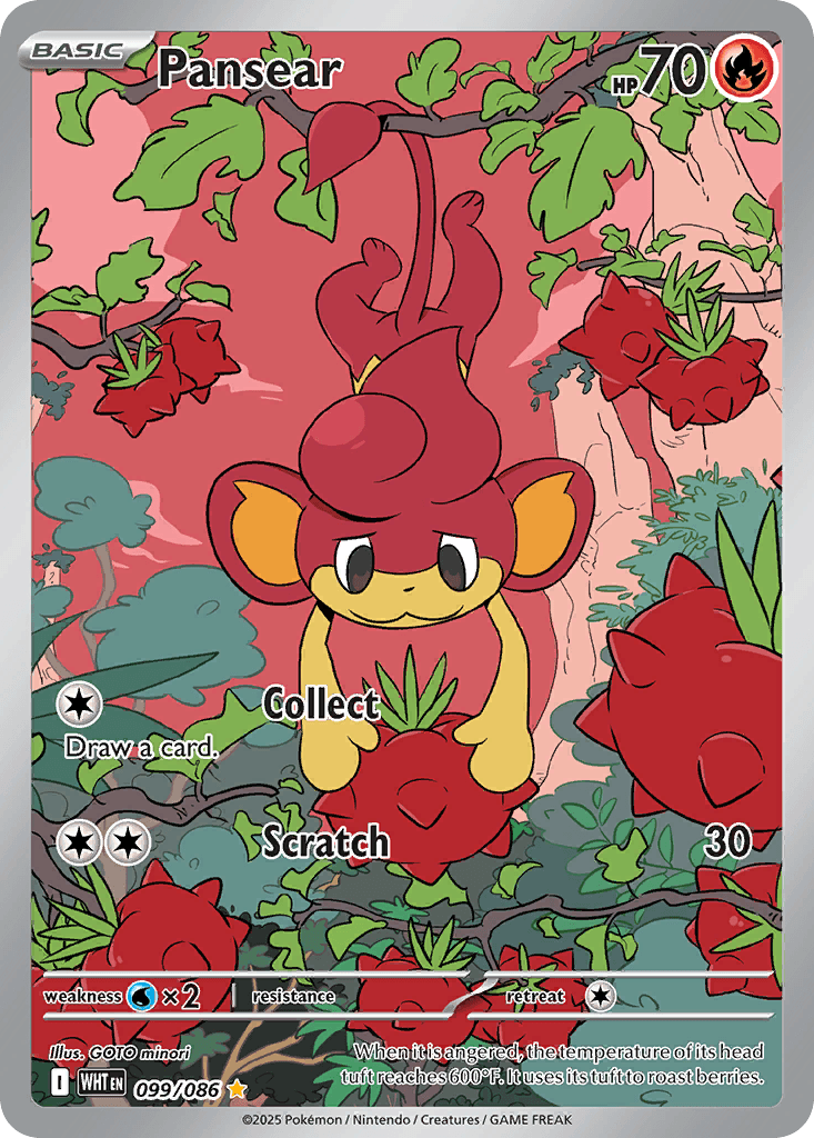 Pansear Pokémon card