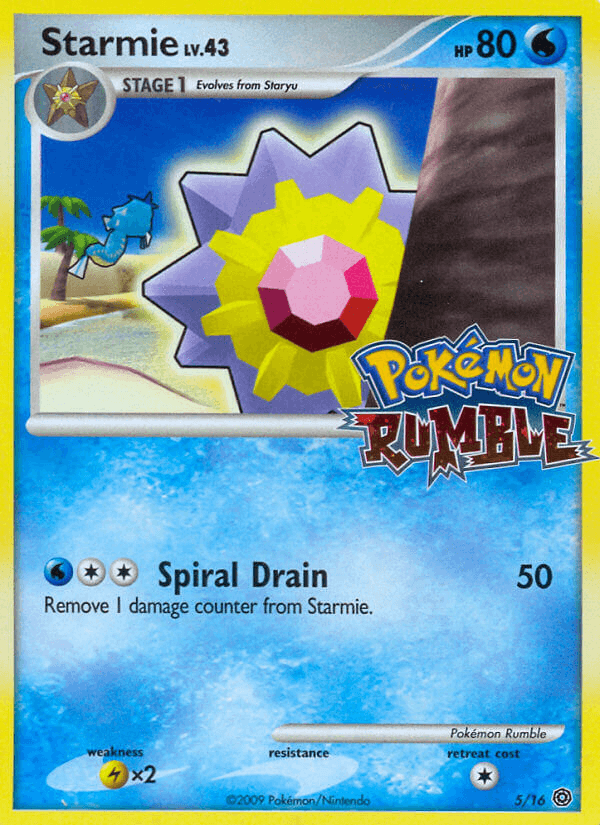Starmie Pokémon card