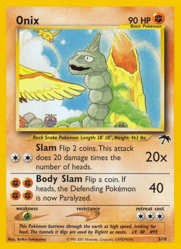 Onix Pokémon card