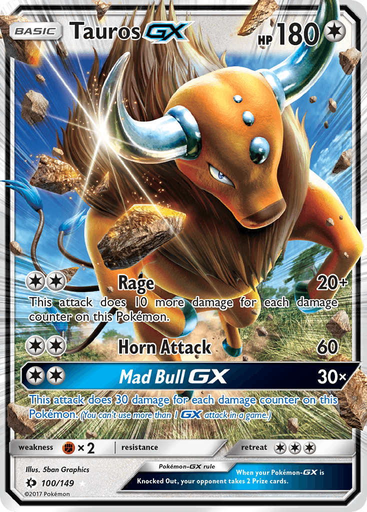 Tauros-GX Pokémon card