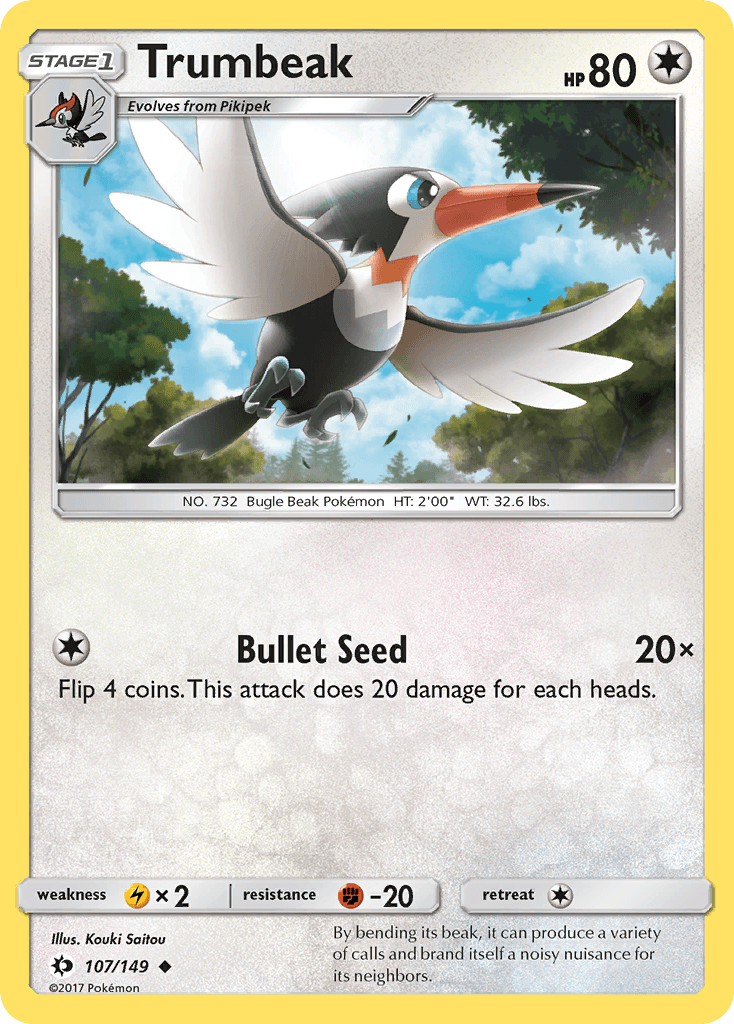 Trumbeak Pokémon card