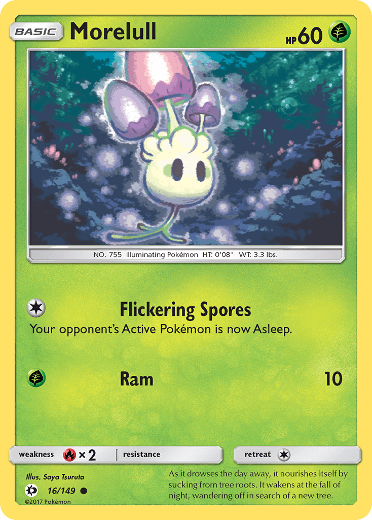 Morelull Pokémon card
