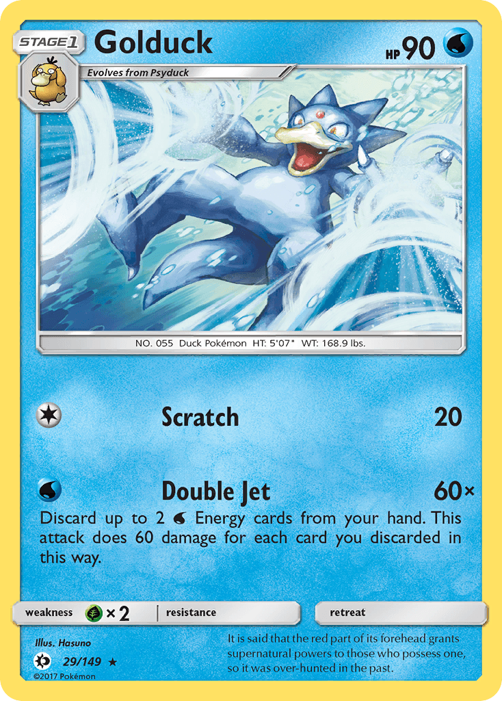 Golduck Pokémon card