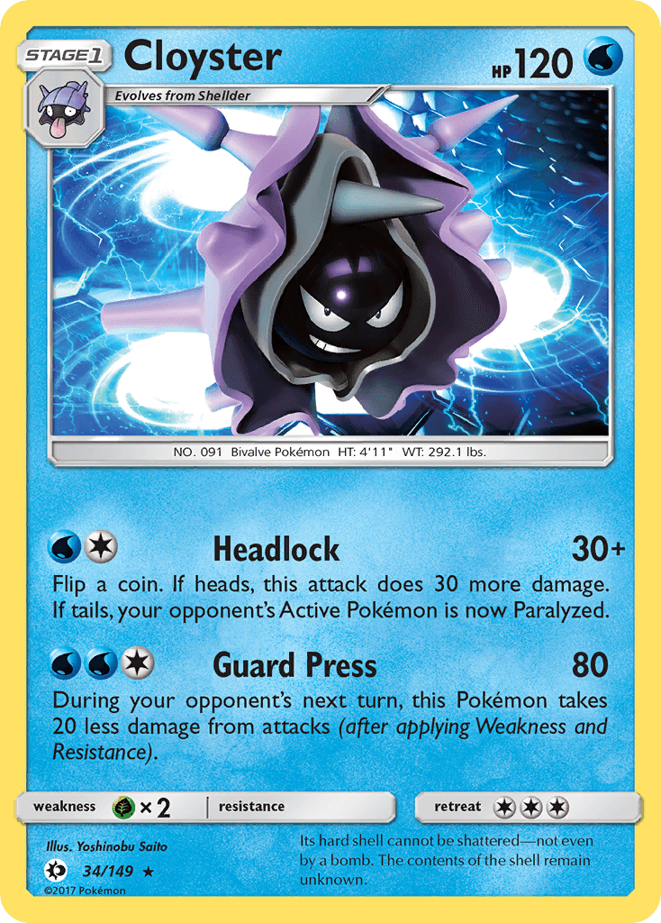 Cloyster Pokémon card