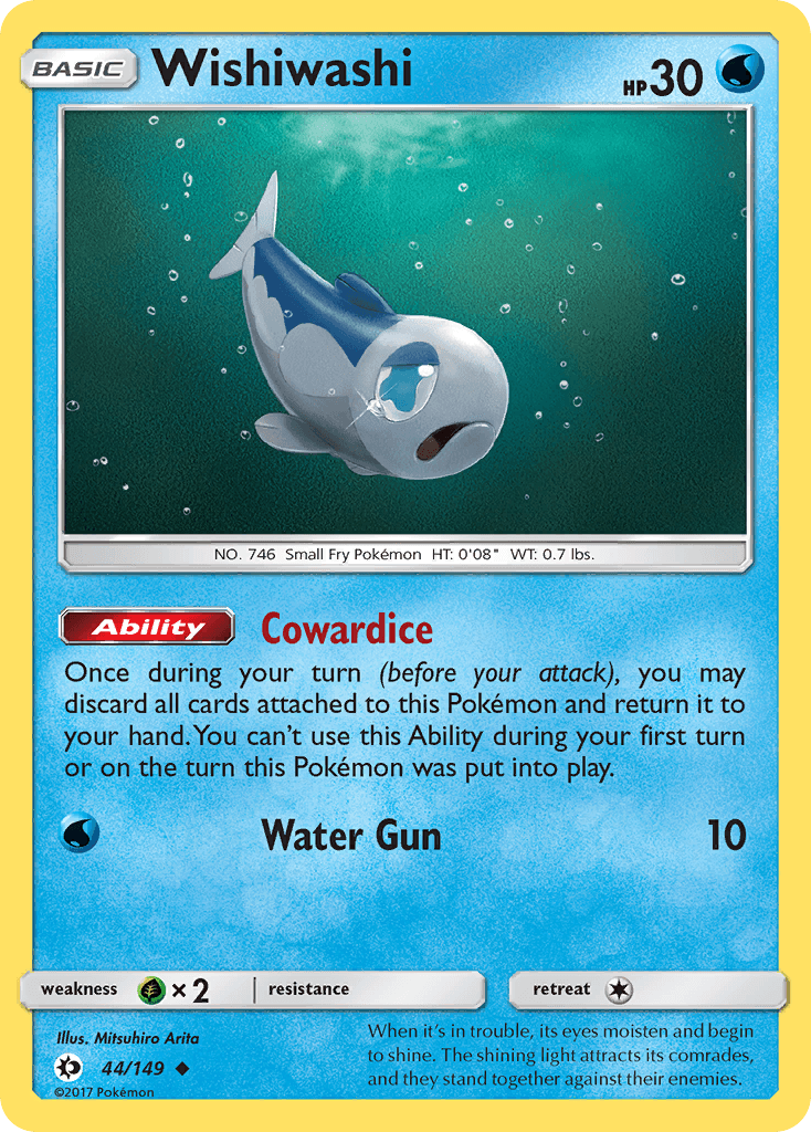 Wishiwashi Pokémon card