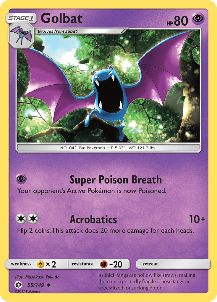 Golbat Pokémon card