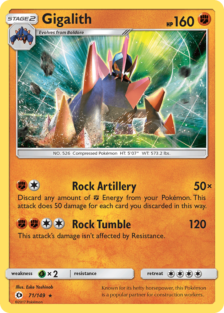 Gigalith Pokémon card