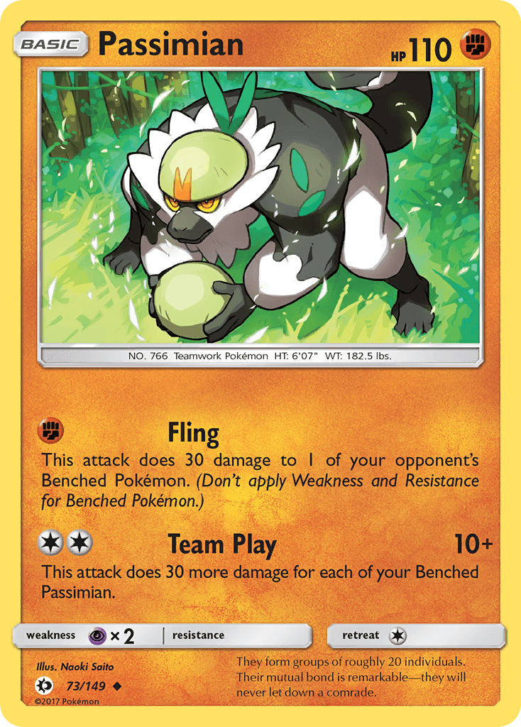 Passimian Pokémon card