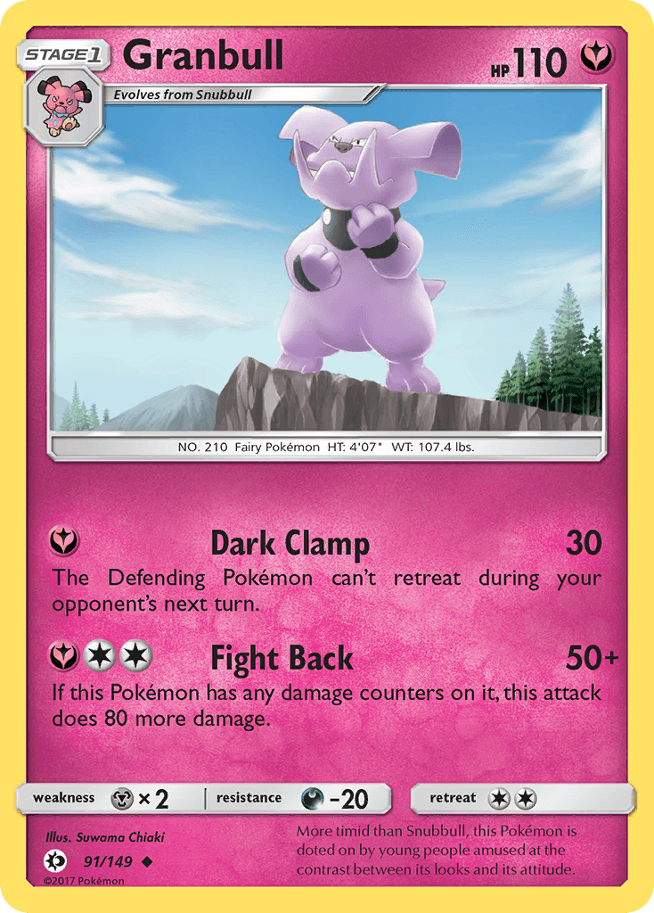 Granbull Pokémon card