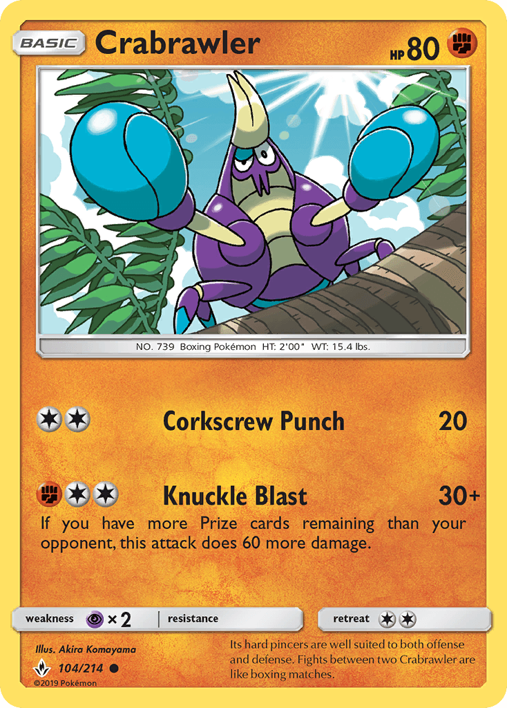 Crabrawler Pokémon card