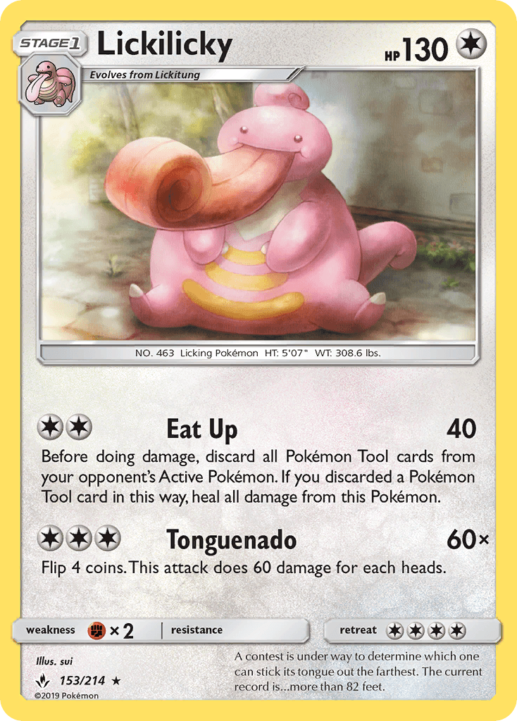 Lickilicky Pokémon card