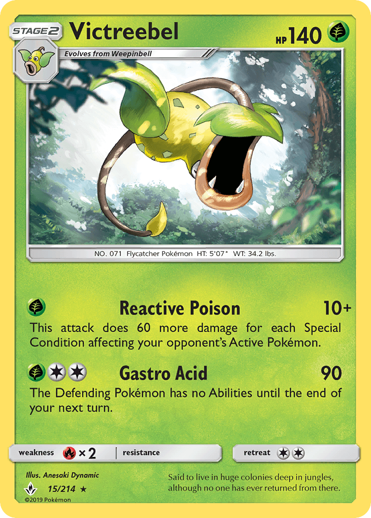 Victreebel Pokémon card