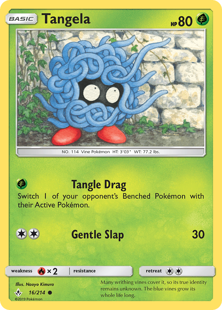 Tangela Pokémon card