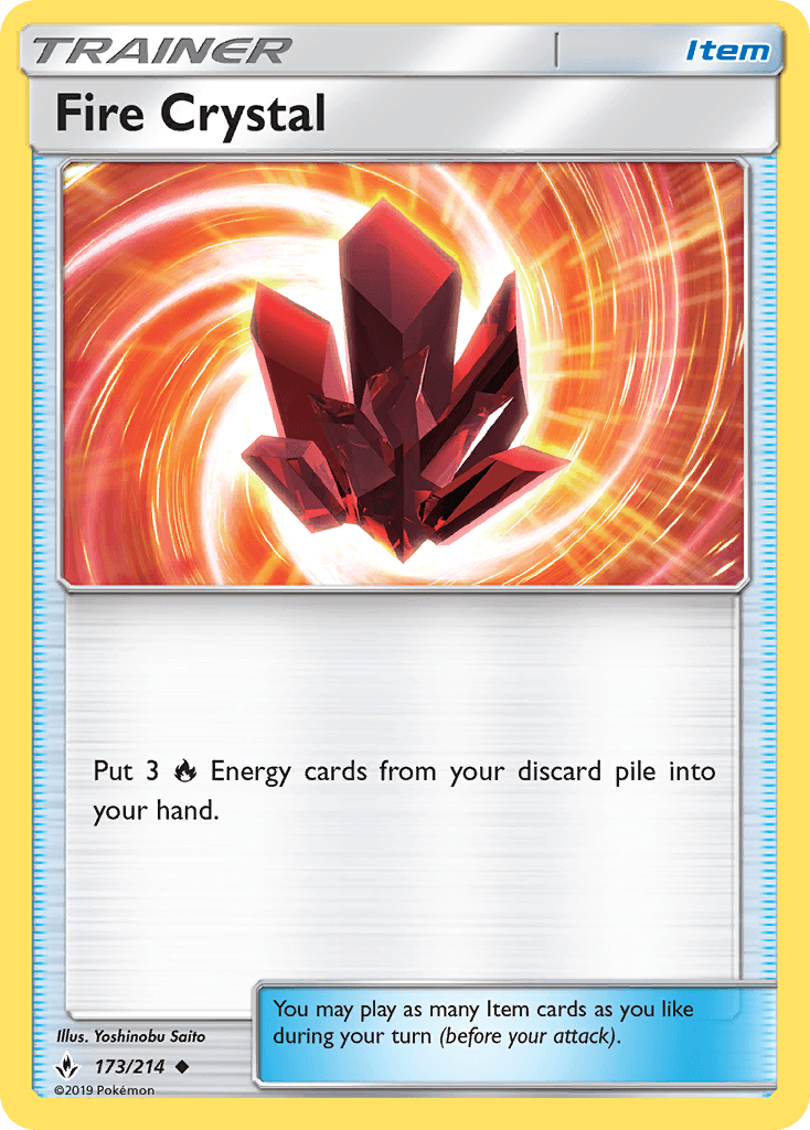 Fire Crystal Pokémon card