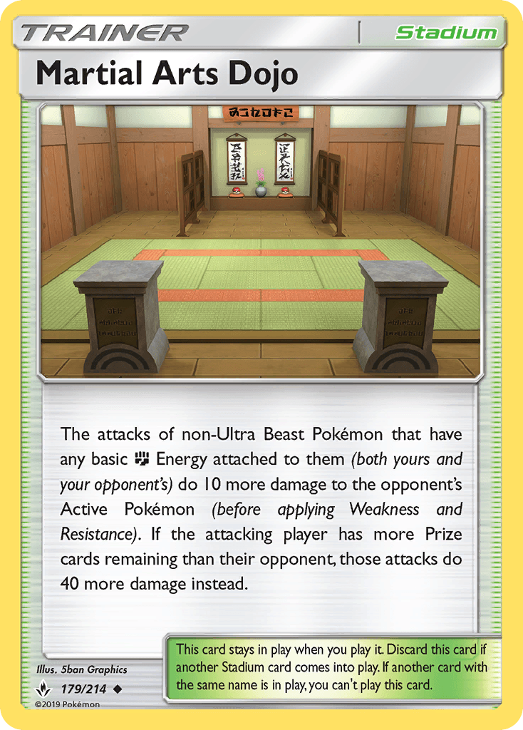 Martial Arts Dojo Pokémon card