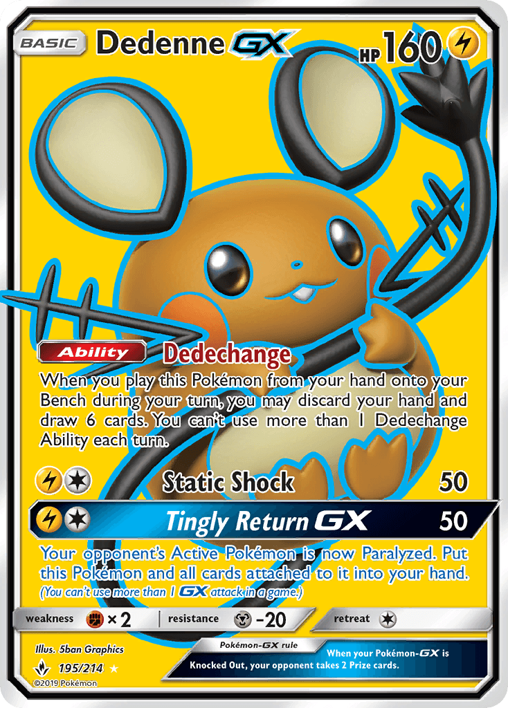 Dedenne-GX Pokémon card