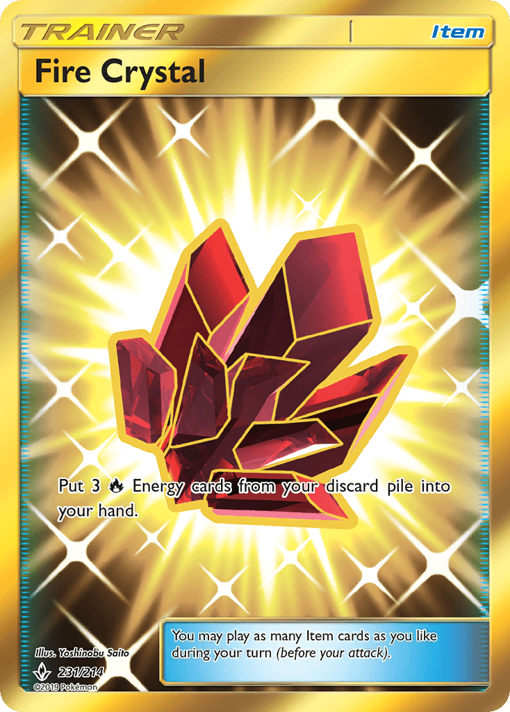 Fire Crystal Pokémon card