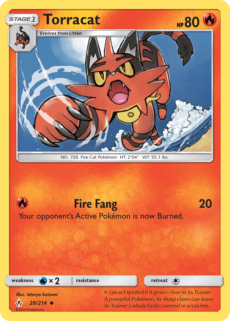 Torracat Pokémon card