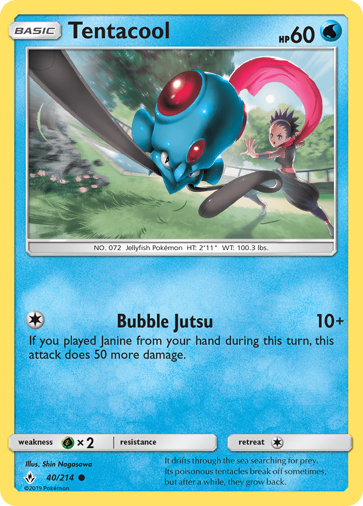 Tentacool Pokémon card