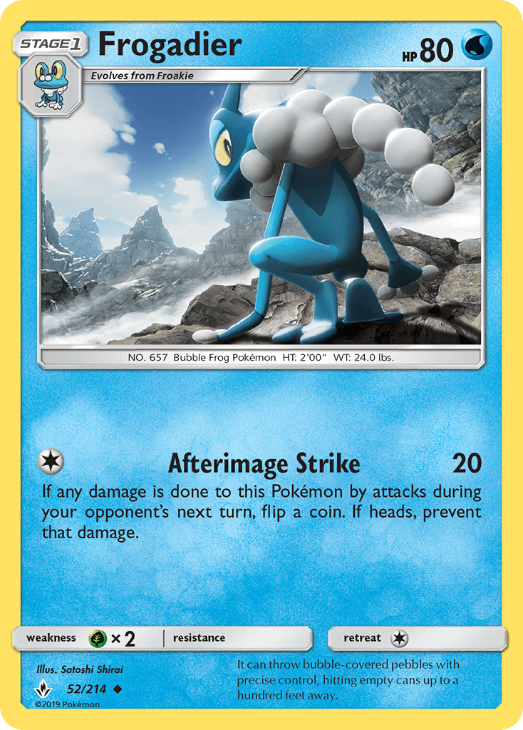 Frogadier Pokémon card