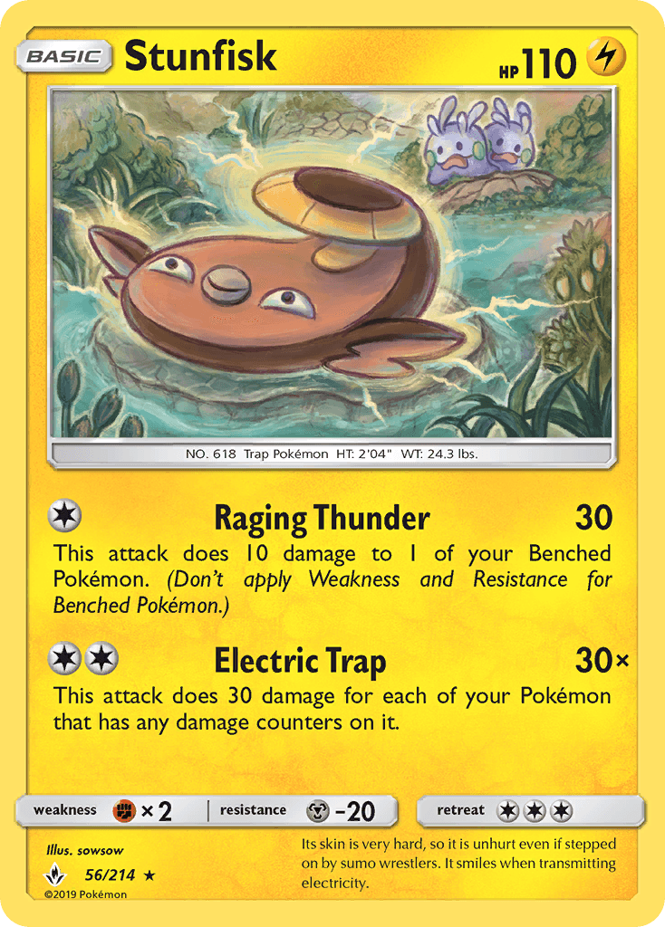Stunfisk Pokémon card