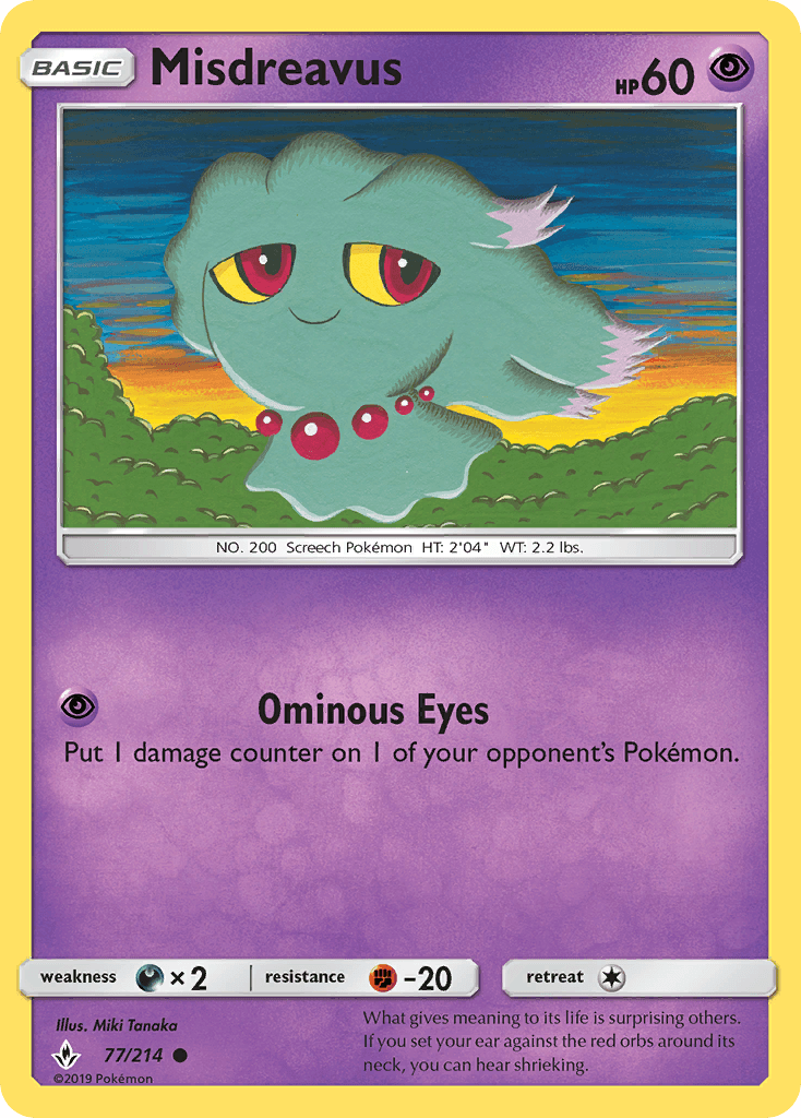 Misdreavus Pokémon card
