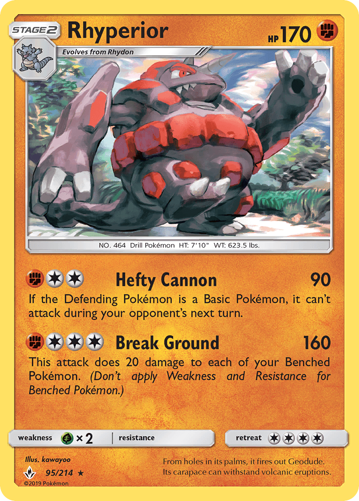 Rhyperior Pokémon card