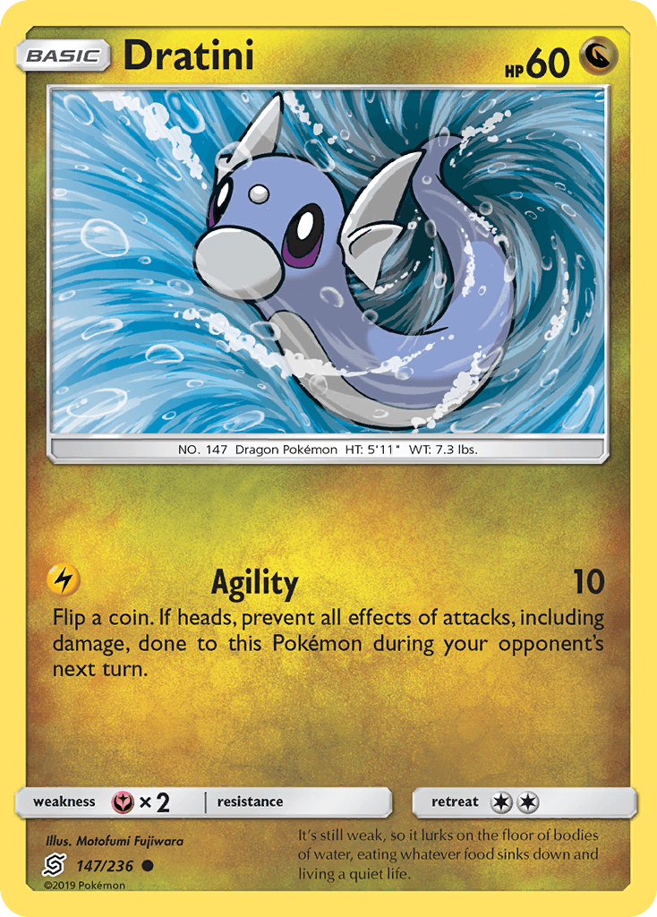 Dratini Pokémon card