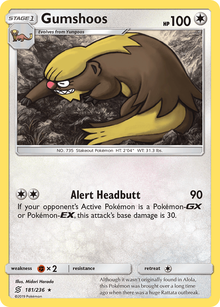 Gumshoos Pokémon card