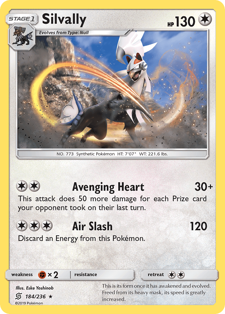 Silvally Pokémon card