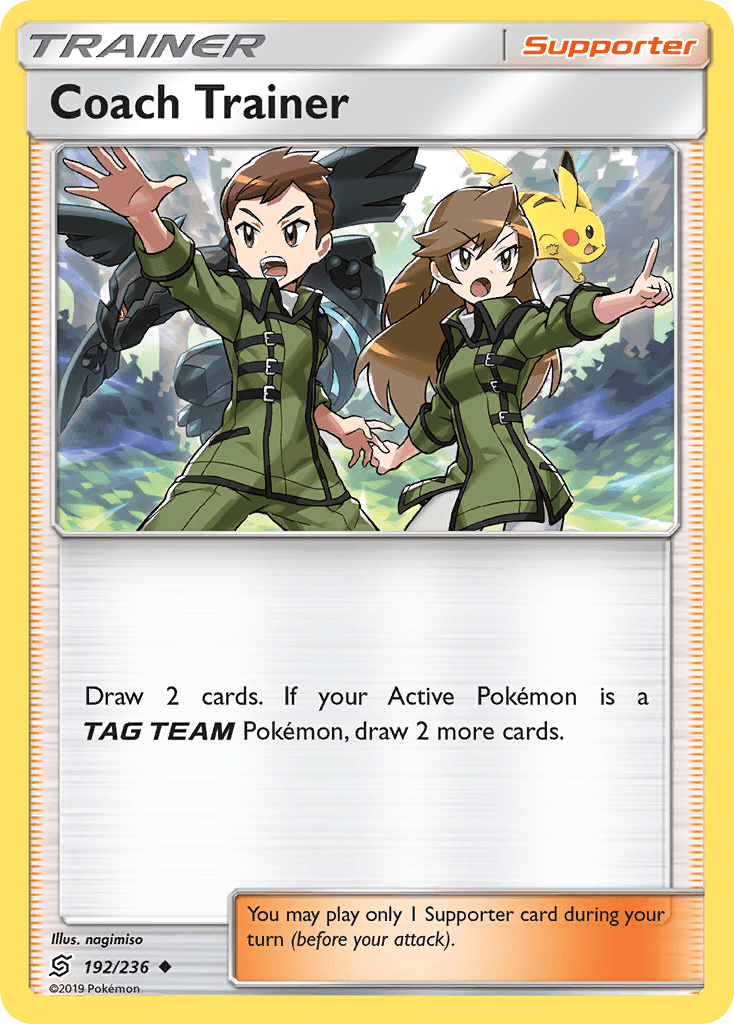 Coach Trainer Pokémon card