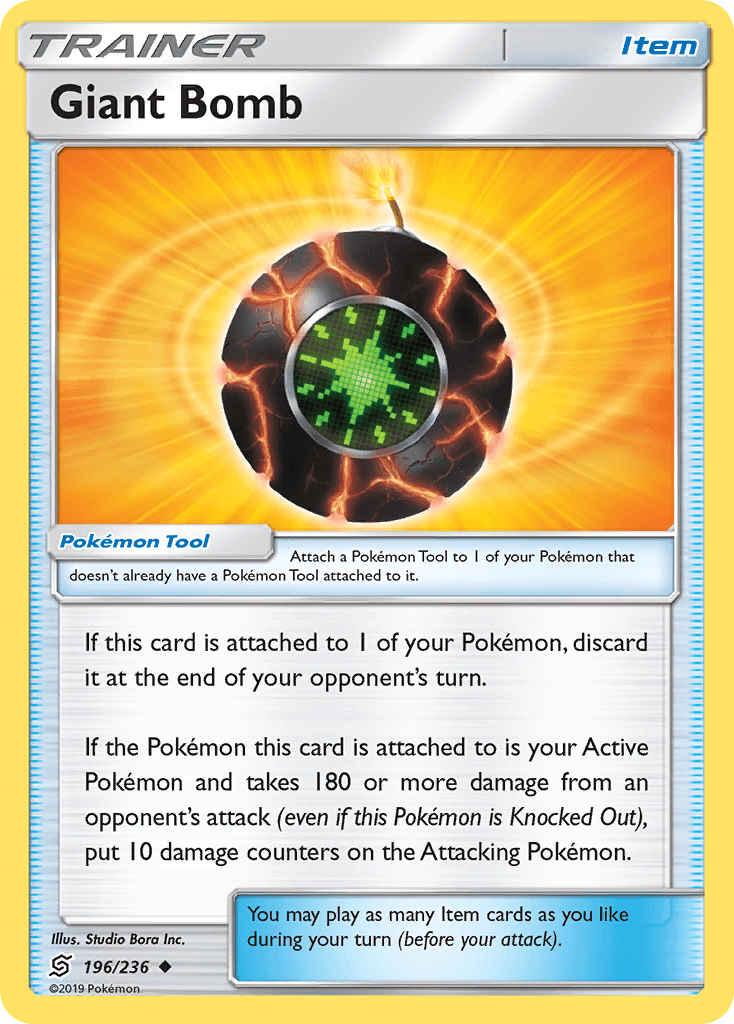 Giant Bomb Pokémon card