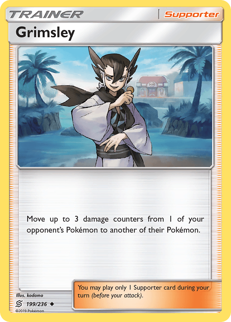 Grimsley Pokémon card
