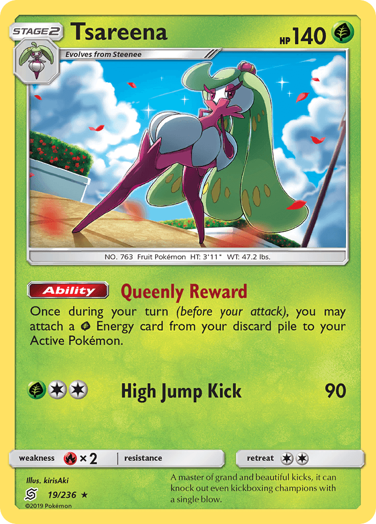 Tsareena Pokémon card