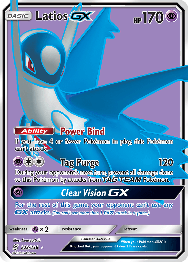 Latios-GX Pokémon card
