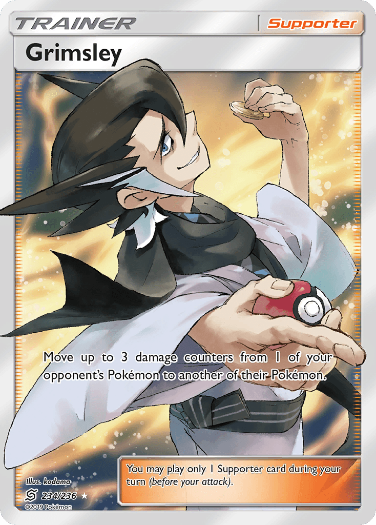 Grimsley Pokémon card