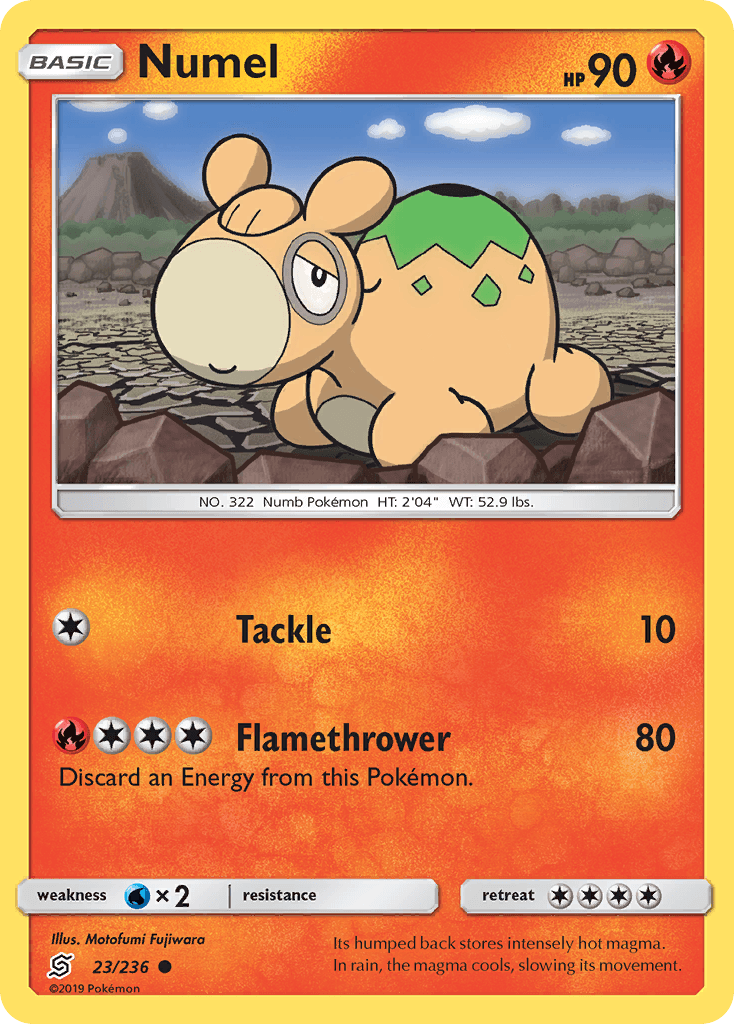Numel Pokémon card