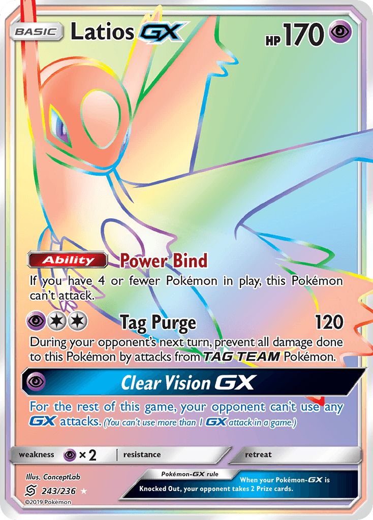 Latios-GX Pokémon card